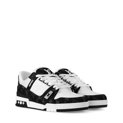 Home louis vuitton trainer (black&white)